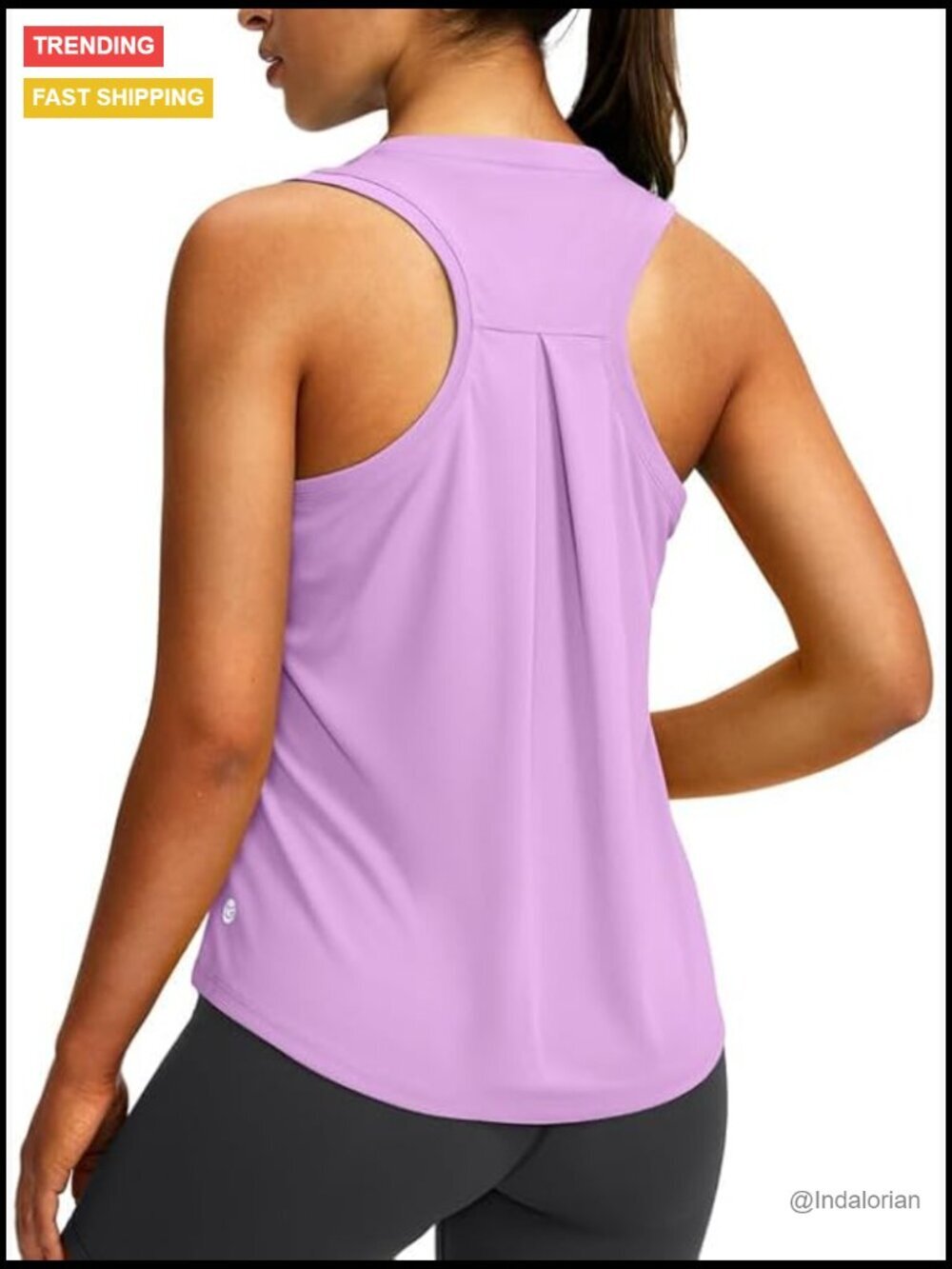 Racerback Athletic Tank Top Sleeveless Loose Fit Yoga Running Tops